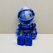 Load image into Gallery viewer, Flexi Factory Astronaut Skeleton Blue Silver Silk PLA