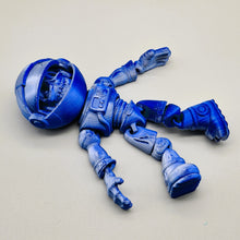 Load image into Gallery viewer, Flexi Factory Astronaut Skeleton Blue Silver Silk PLA