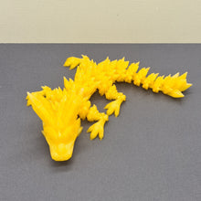 Load image into Gallery viewer, Small 3d PLA Printed Baby Orange Glass Crystal Dragon
