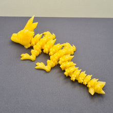 Load image into Gallery viewer, Small 3d PLA Printed Baby Orange Glass Crystal Dragon