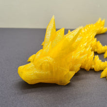 Load image into Gallery viewer, Small 3d PLA Printed Baby Orange Glass Crystal Dragon