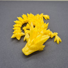 Load image into Gallery viewer, Small 3d PLA Printed Baby Orange Glass Crystal Dragon