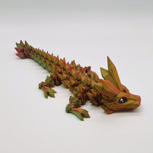 Load image into Gallery viewer, 3d Printed Baby Crystal Dragon Tri Colour Silk PLA Cinderwing
