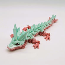 Load image into Gallery viewer, 3d Printed Baby Crystal Dragon Pastel Silk PLA Cinderwing