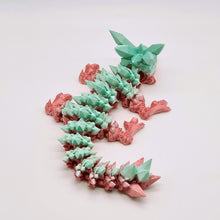Load image into Gallery viewer, 3d Printed Baby Crystal Dragon Pastel Silk PLA Cinderwing