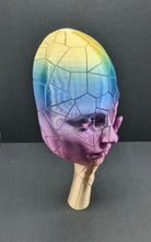Load image into Gallery viewer, ‘Cracked Amber’ Statue Model 3D Printed Rainbow Silk PLA