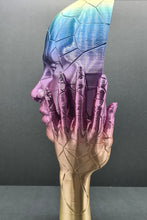 Load image into Gallery viewer, ‘Cracked Amber’ Statue Model 3D Printed Rainbow Silk PLA