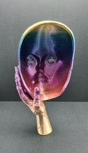 Load image into Gallery viewer, ‘Cracked Amber’ Statue Model 3D Printed Rainbow Silk PLA