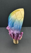 Load image into Gallery viewer, ‘Cracked Amber’ Statue Model 3D Printed Rainbow Silk PLA
