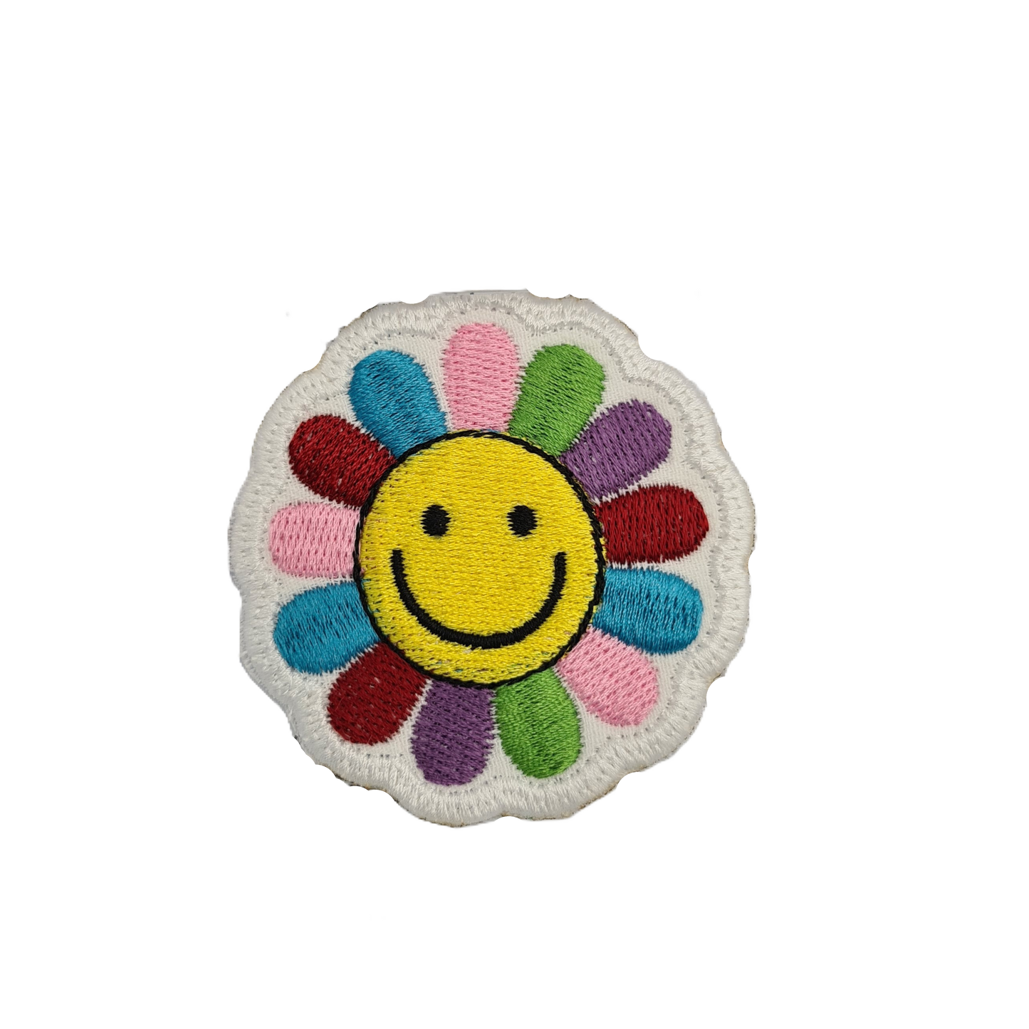 Embroidered Iron On Flower Cloth Patch Small