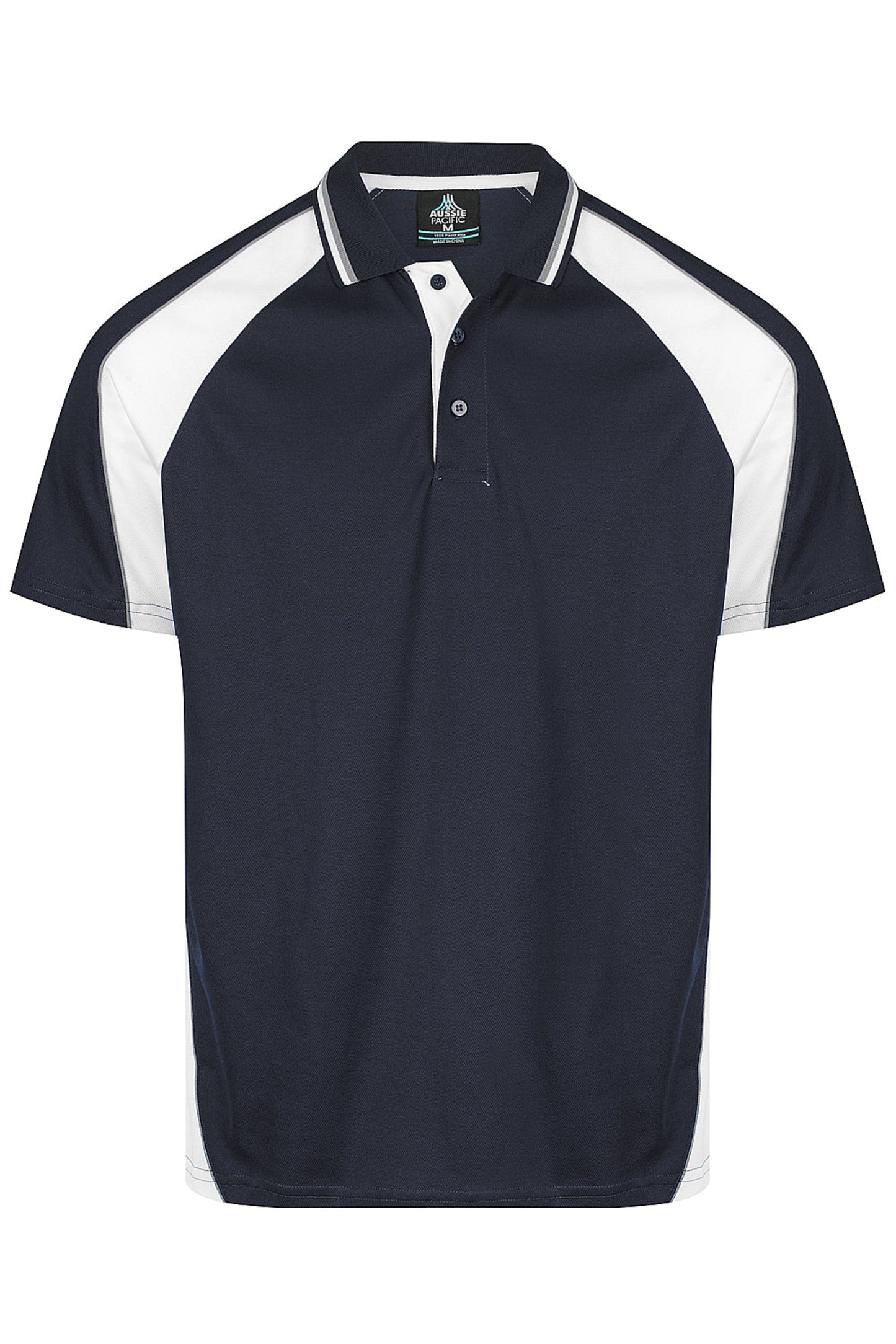 Aussie Pacific Panorama DTF Printed Mens Polo Custom Logo