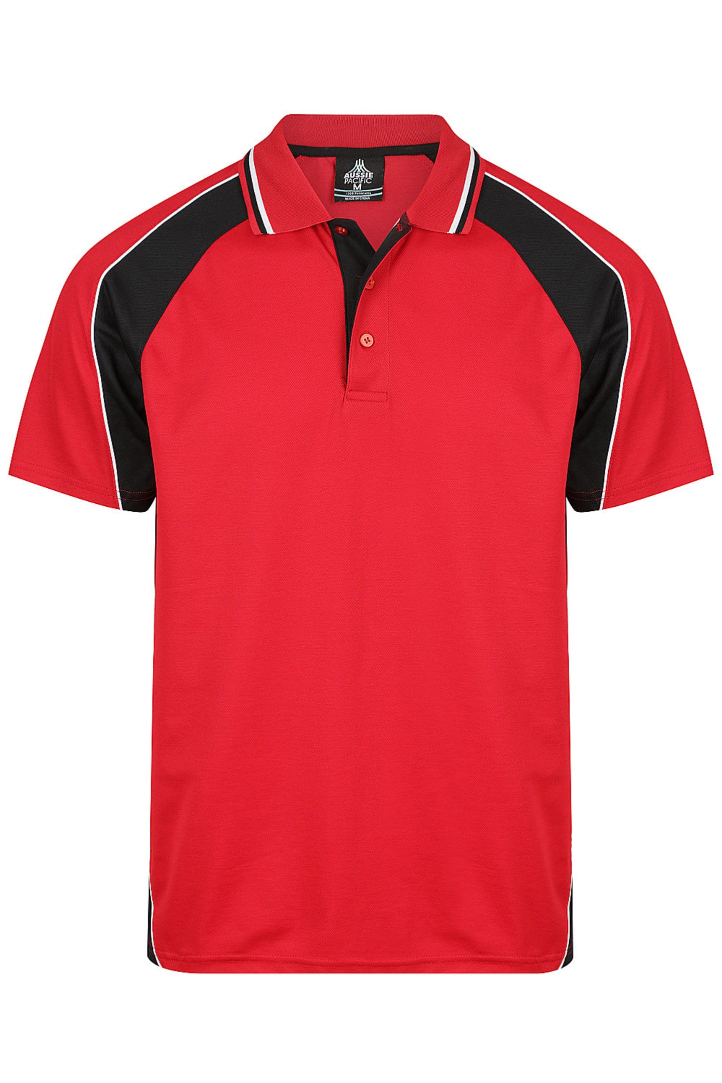 Aussie Pacific Panorama DTF Printed Mens Polo Custom Logo