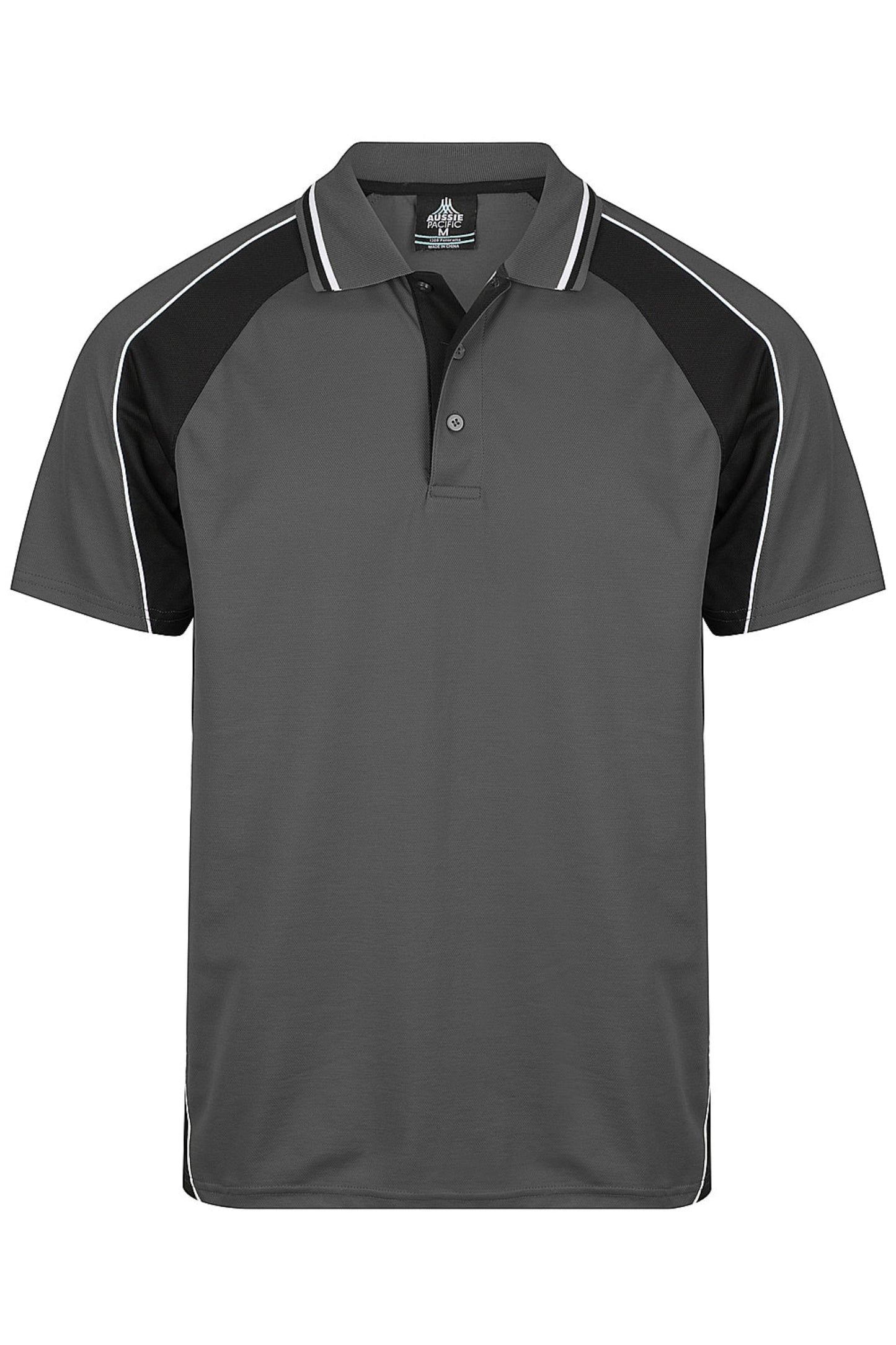 Aussie Pacific Panorama DTF Printed Mens Polo Custom Logo