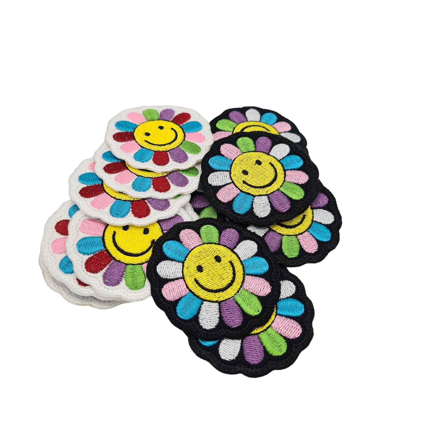 Embroidered Iron On Flower Cloth Patch Small