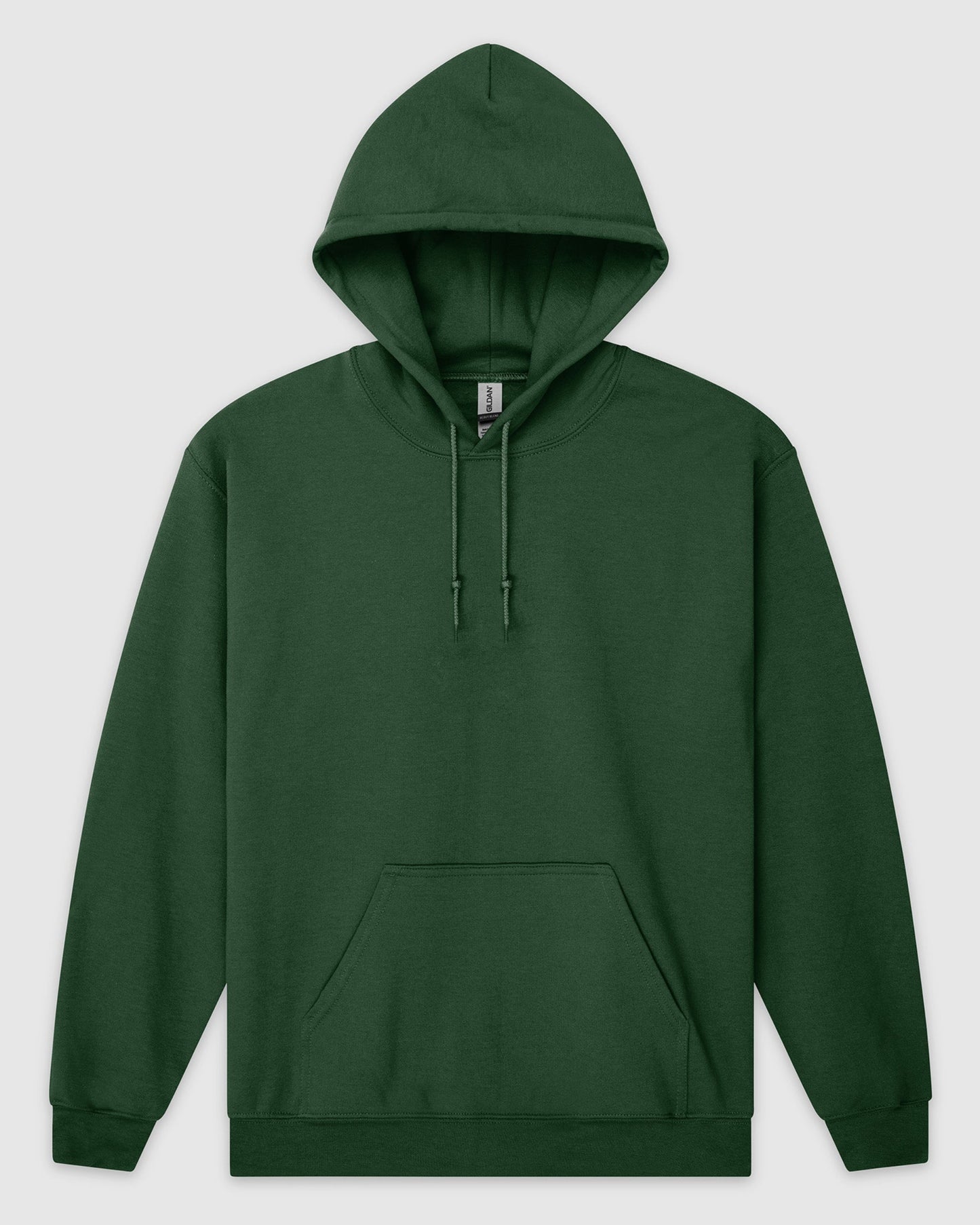 Green hoodie on a light gray background