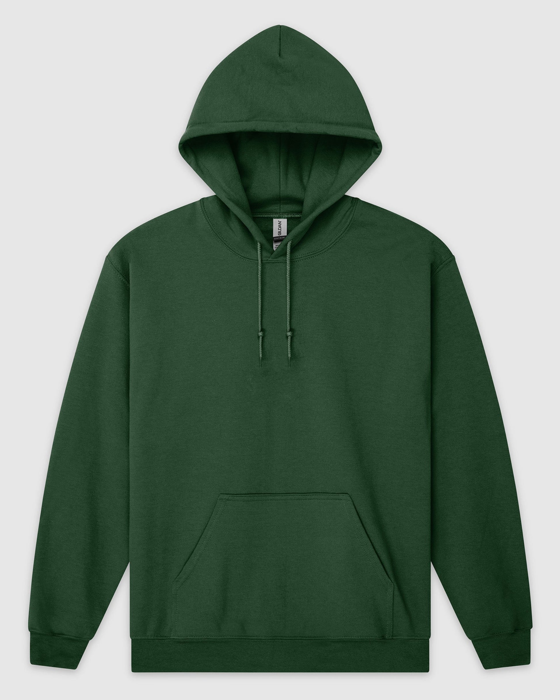 Green hoodie on a light gray background