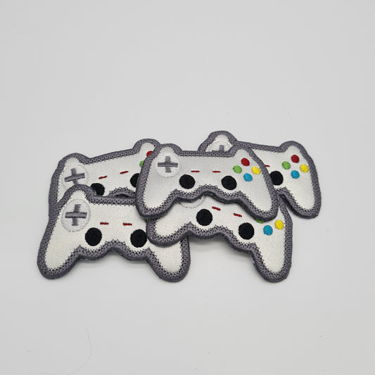 Embroidered Vinyl Iron On Game Controller Patch