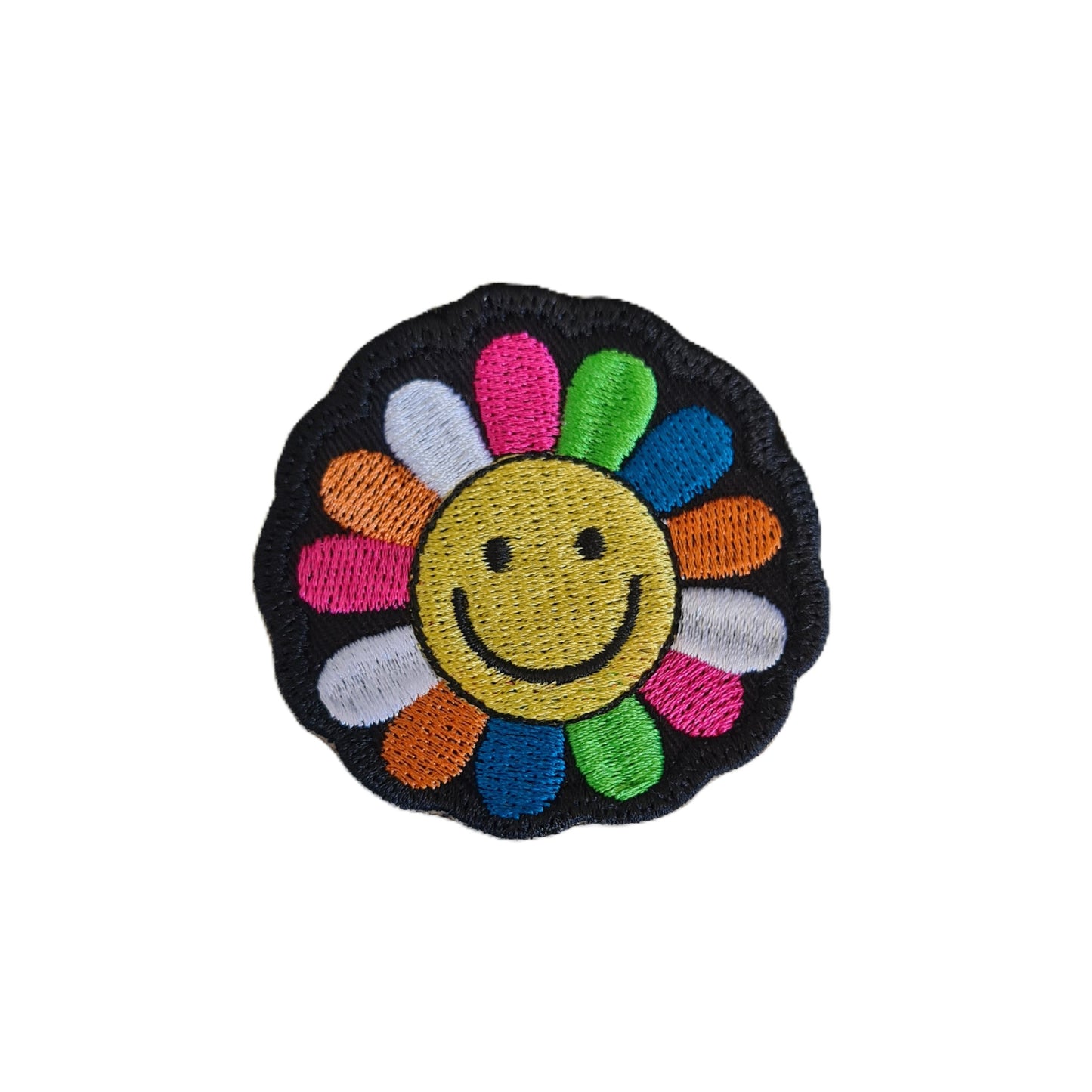 Embroidered Iron On Flower Cloth Patch Small