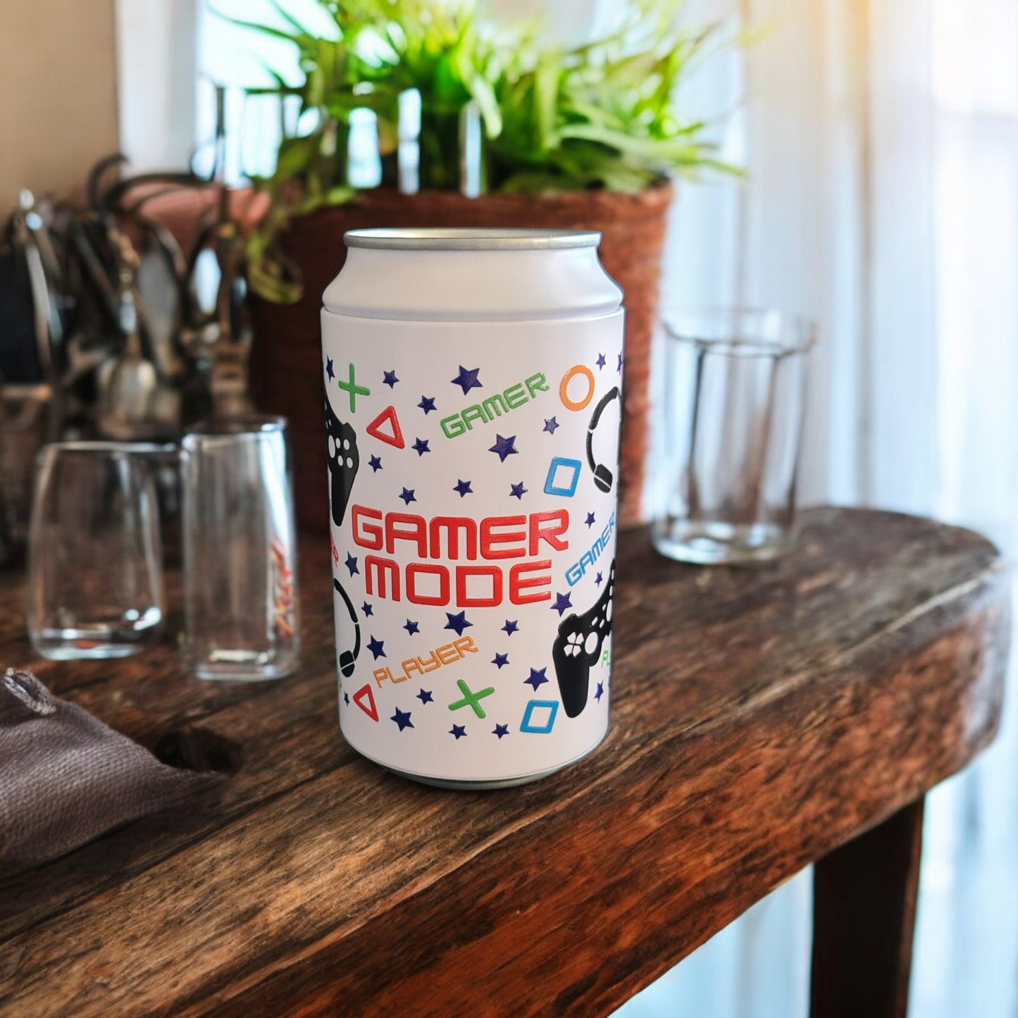 UV DTF Print Can Shaped Container with Lid