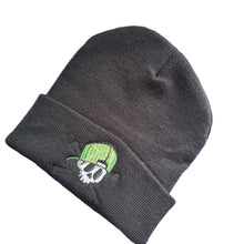 Load image into Gallery viewer, Skull Crew Acrylic Knit Beanie - Custom Embroidered Patch - Various Colours
