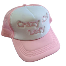 Load image into Gallery viewer, Embroidered &#39;Crazy Cat Lady&#39; Trucker Cap – Funny Cat Lover Hat, Custom Design
