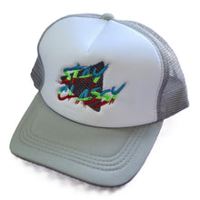 Load image into Gallery viewer, Embroidered &#39;Stay Classy&#39; Trucker Cap – Retro 80s Font, Vintage Style Hat
