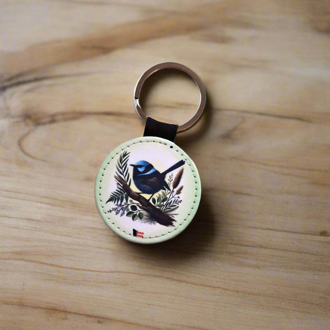 Tasmanian Bird Faux Leather Keyrings – Cute Sublimated Designs