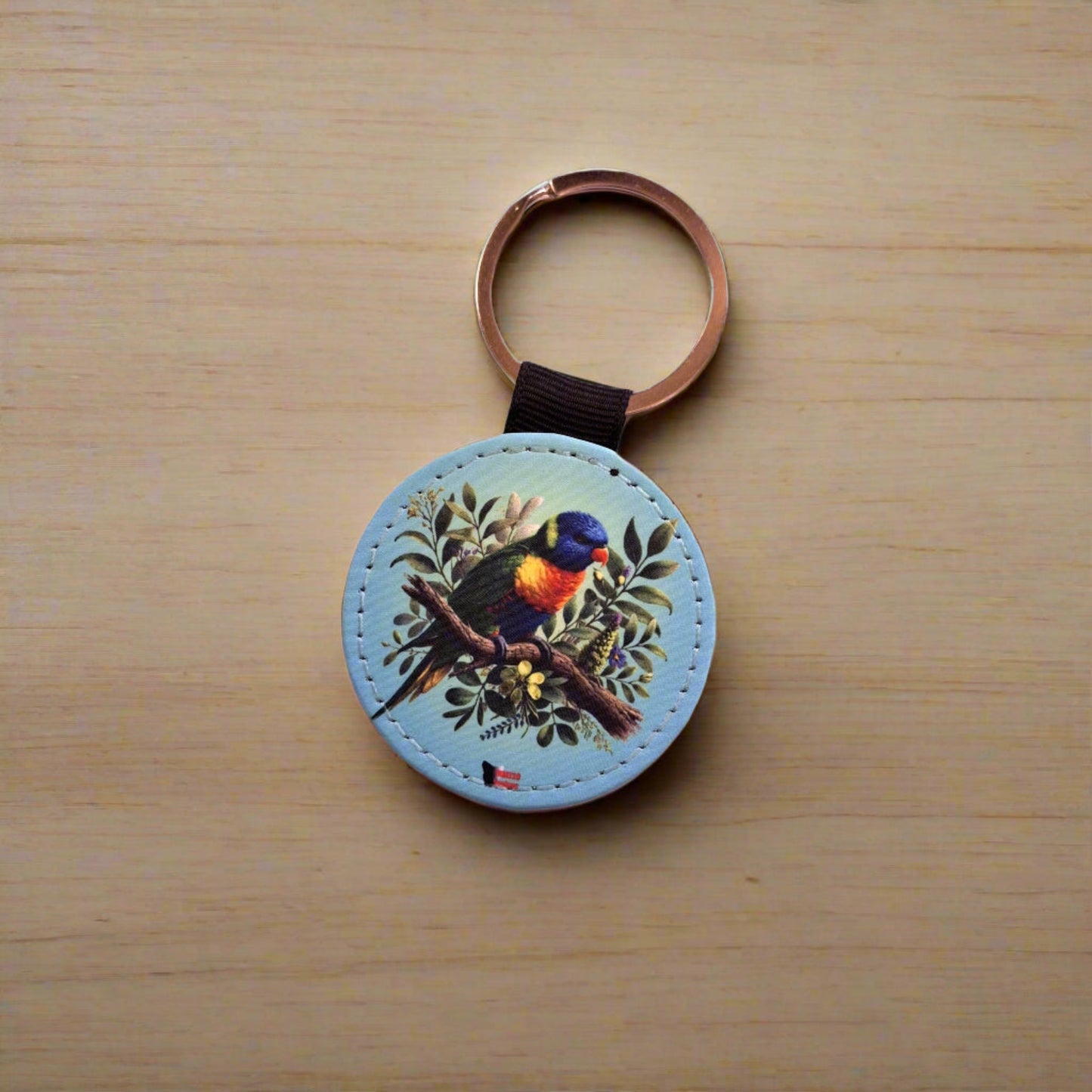 Tasmanian Bird Faux Leather Keyrings – Cute Sublimated Designs
