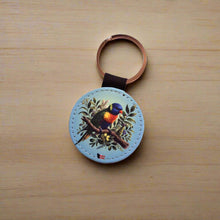 Load image into Gallery viewer, Tasmanian Bird Faux Leather Keyrings – Cute Sublimated Designs
