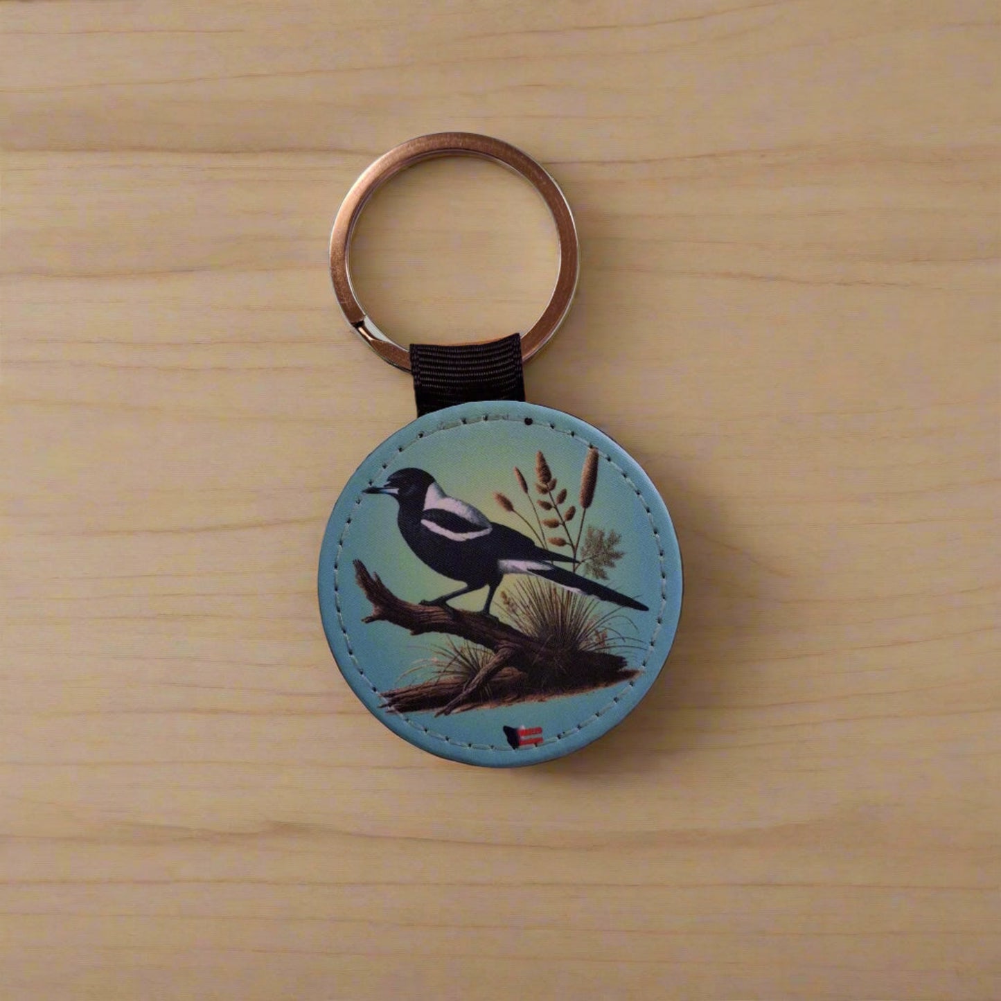 Tasmanian Bird Faux Leather Keyrings – Cute Sublimated Designs