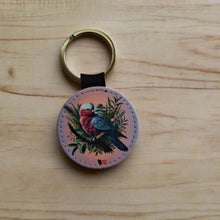 Load image into Gallery viewer, Tasmanian Bird Faux Leather Keyrings – Cute Sublimated Designs
