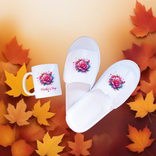 Load image into Gallery viewer, Mother’s Day Gift Set – Matching Spa Slippers &amp; Mug (Limited Stock!)

