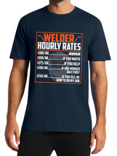 Load image into Gallery viewer, Adult Welders Rates Print Short Sleeve Tee
