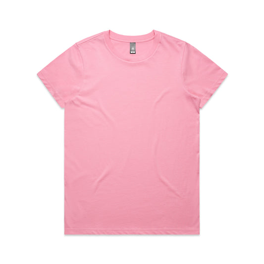 AS Colour Maple Tee DTF Printed Womens Custom Logo