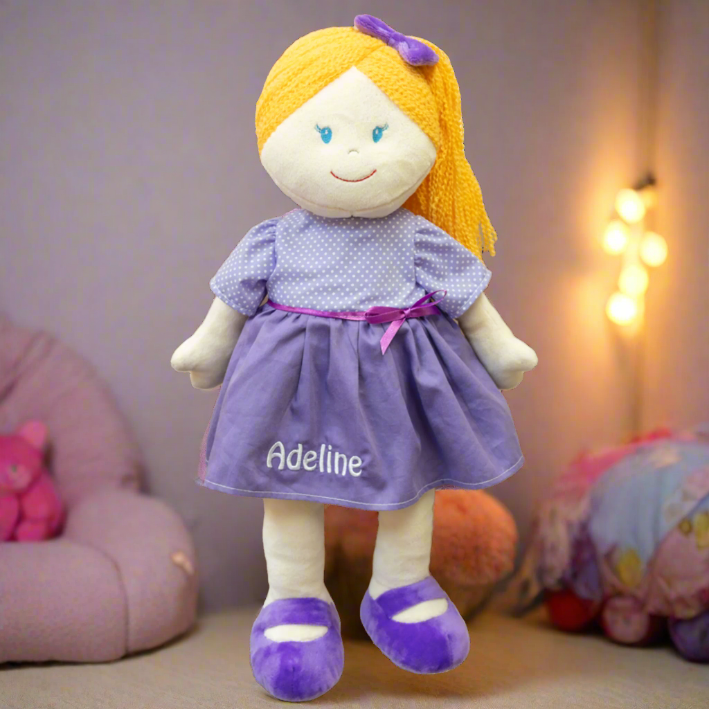 Embroidery Buddy Jasmine Summerside Doll – Personalised Plush Toy (50cm)