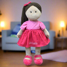 Load image into Gallery viewer, Alley Summerside Doll – Personalised Embroidered Plush Toy (50cm)
