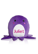 Load image into Gallery viewer, Squidgy&#39;s by Mumbles 29cm Plushies with Personalisation
