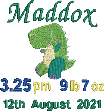 Grizzly – Personalised Embroidered Cubby