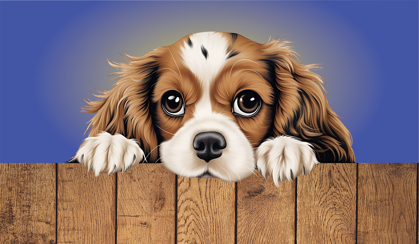 Dog Breed Faux Leather Keyrings – Cute Sublimated Designs