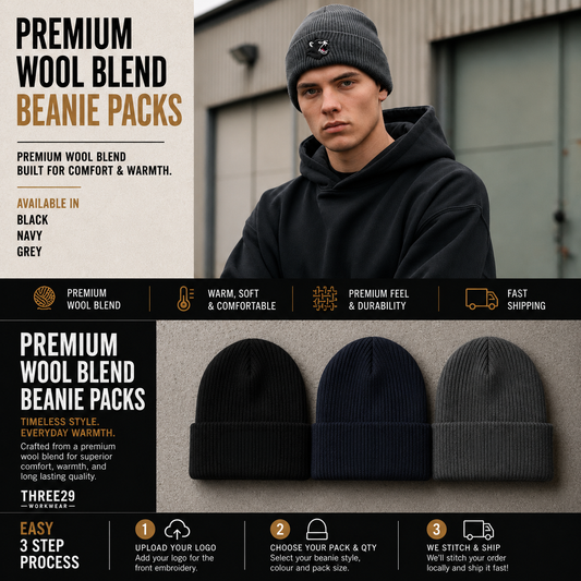 Custom Beanie Packs — Premium Wool Blend