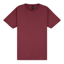 Load image into Gallery viewer, Maroon t-shirt on a white background
