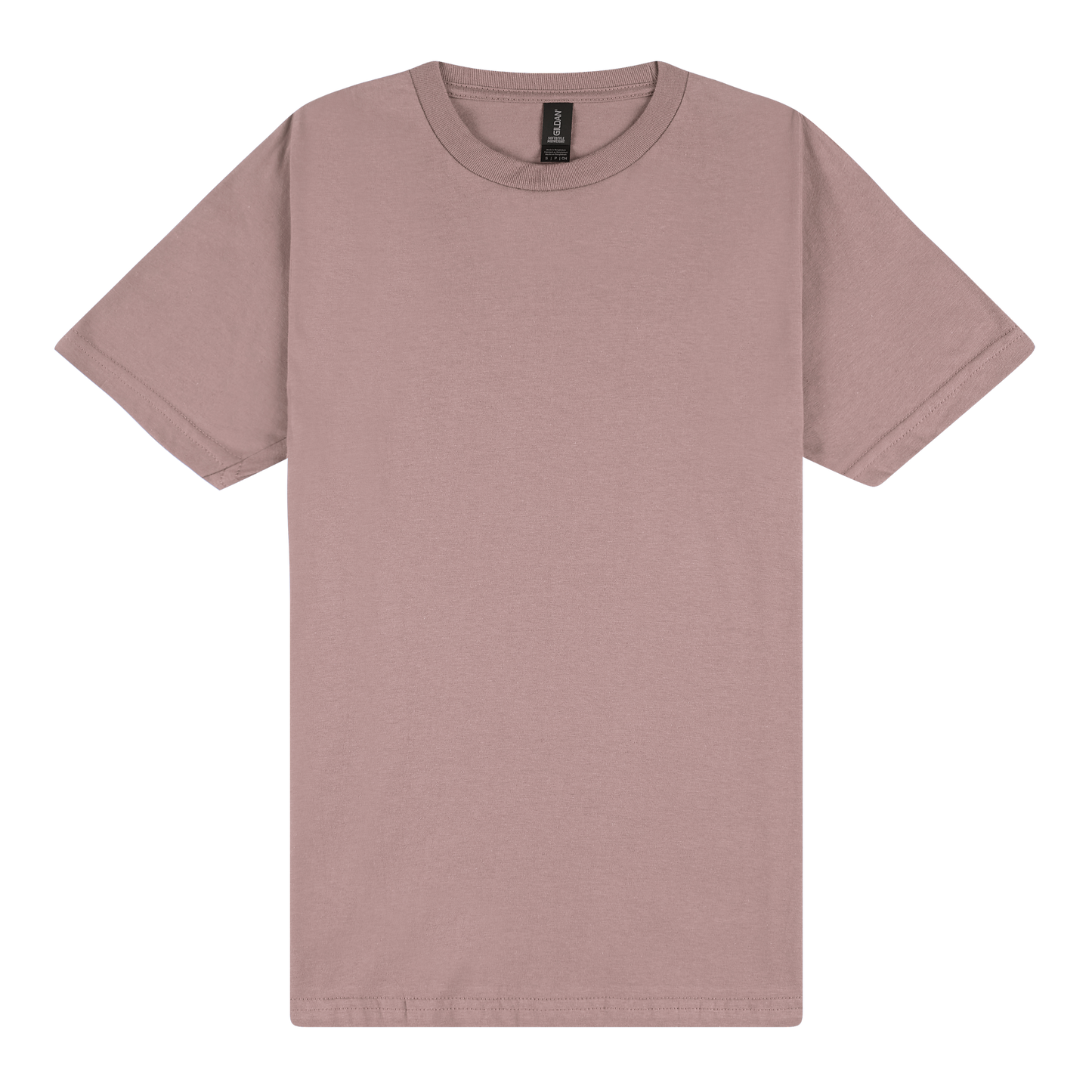 Plain mauve t-shirt on a white background