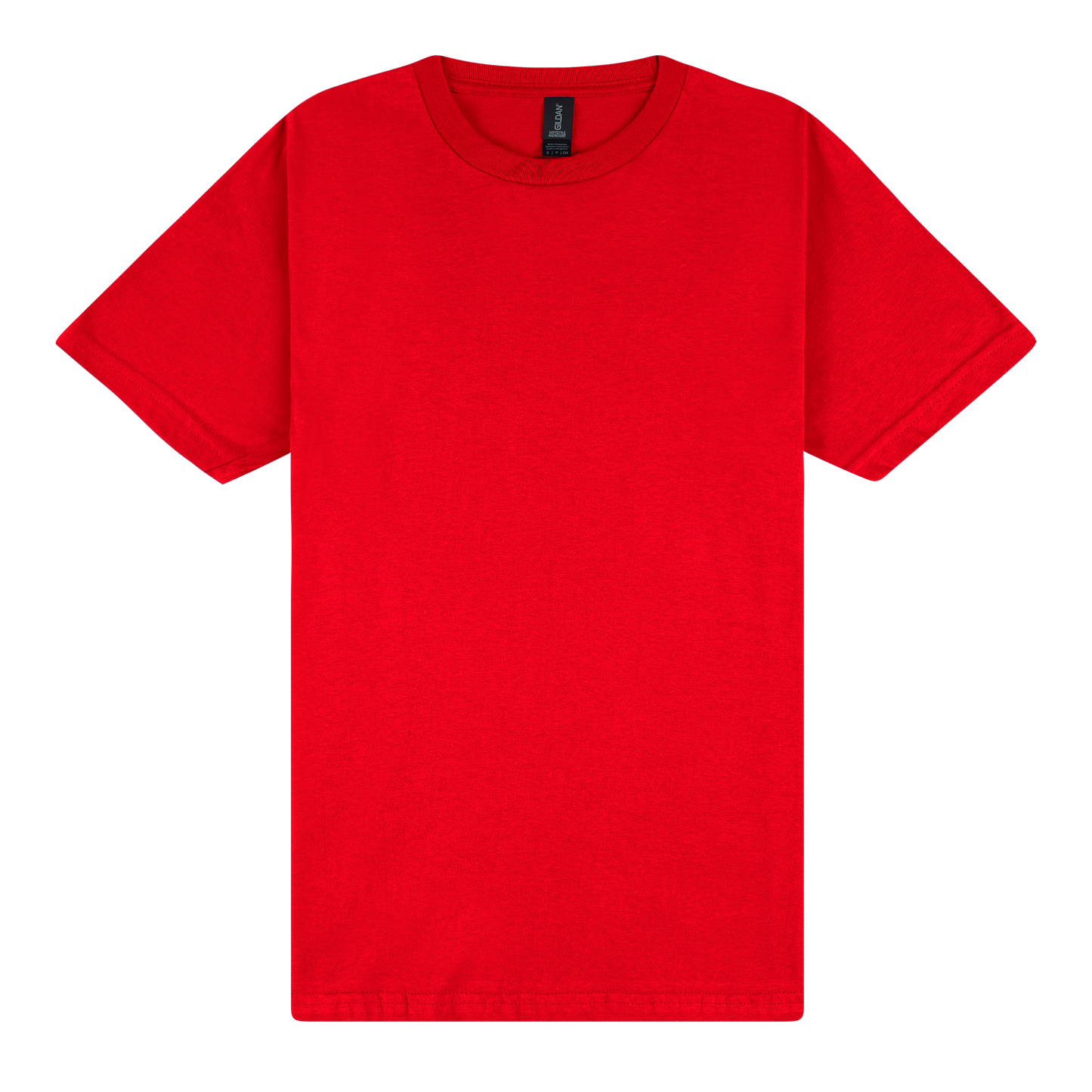 Red t-shirt on a white background