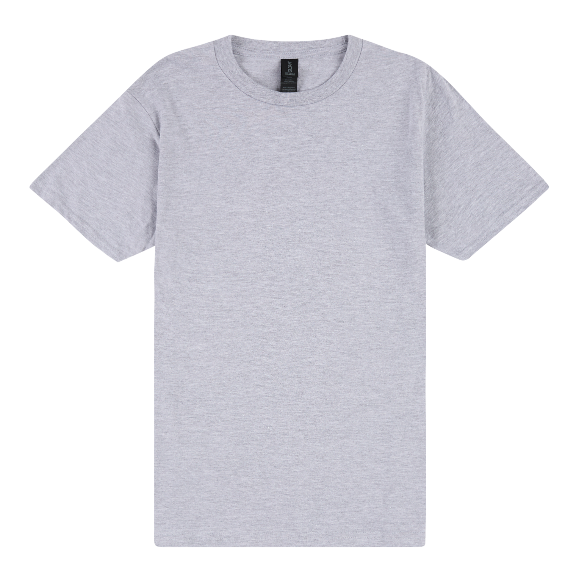 Gray t-shirt on a white background