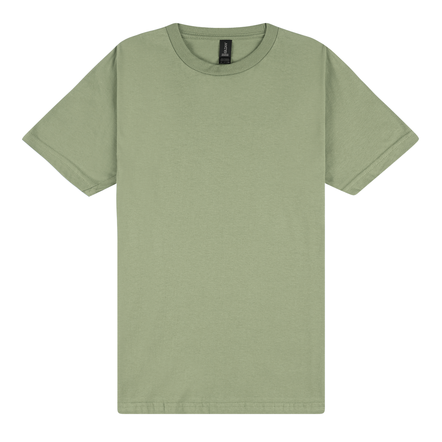 Green t-shirt on a white background