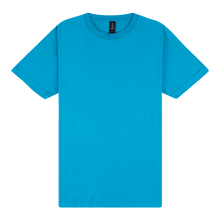 Load image into Gallery viewer, Blue t-shirt on a white background
