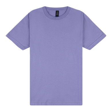 Purple t-shirt on a white background