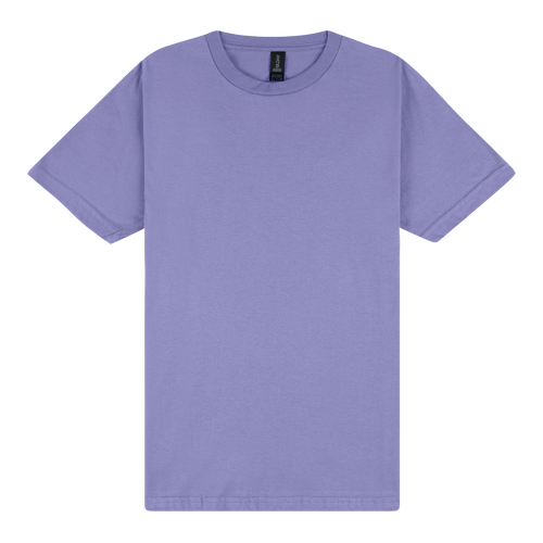 Purple t-shirt on a white background