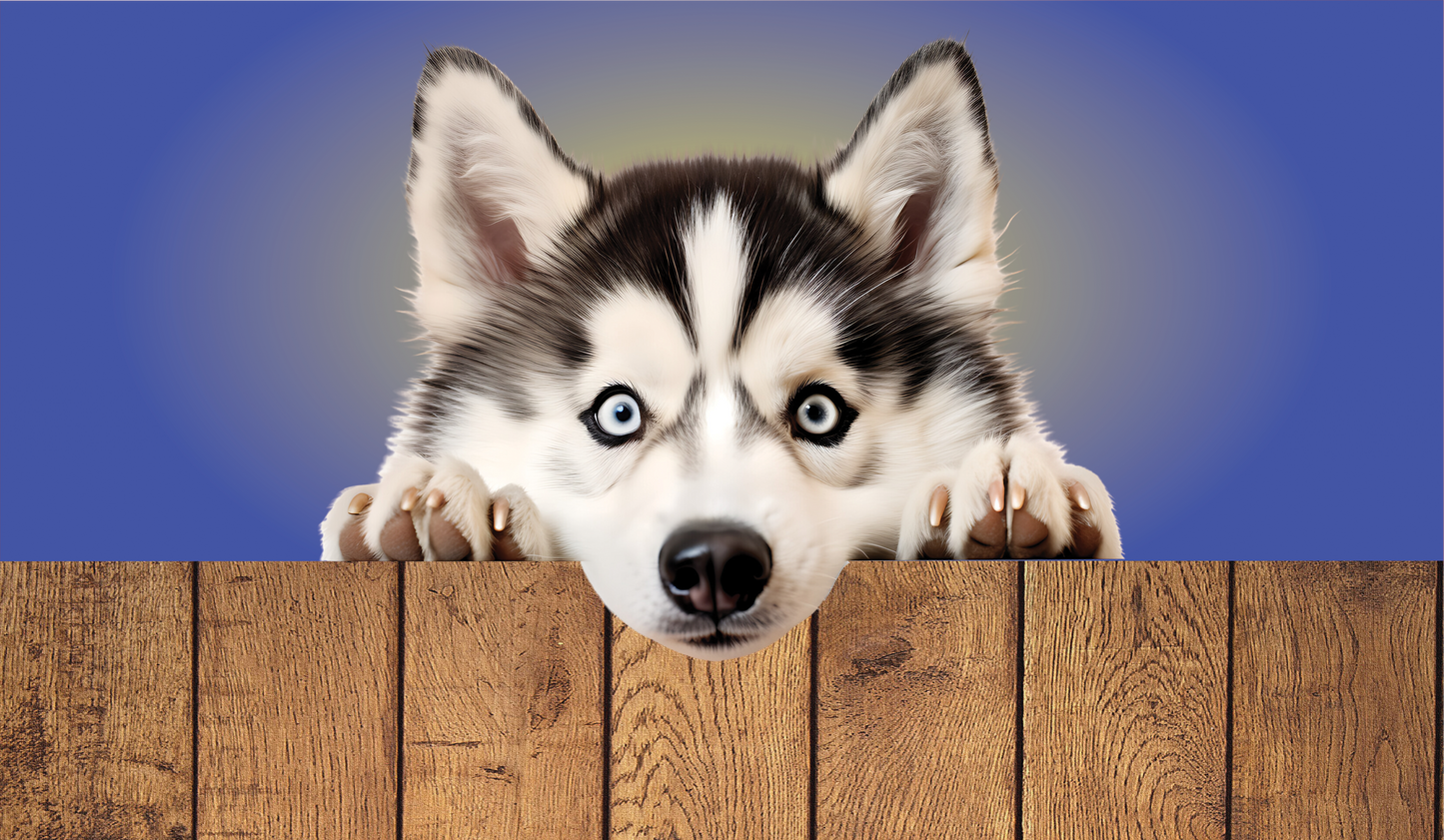 Dog Breed Faux Leather Keyrings – Cute Sublimated Designs
