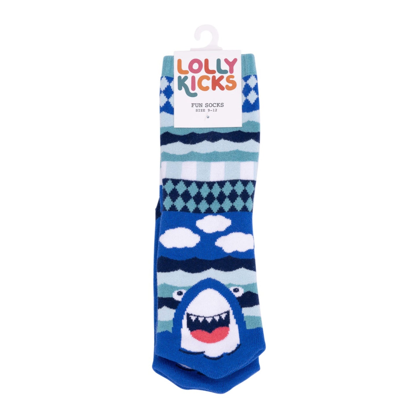 Lolly Kicks Shark Socks – Kids Single Pair